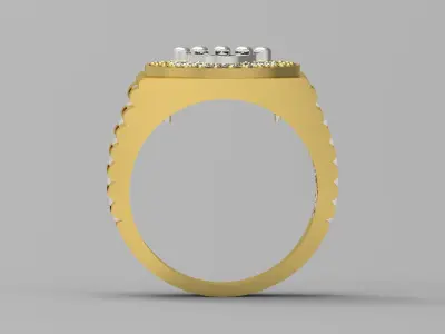 Luxury man Rolex design diamond ring model ror0005 3D print model