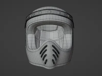 Helmet Bell Moto 3  3D model