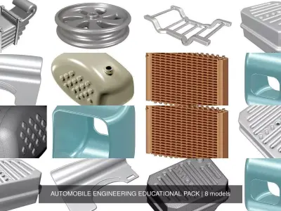 AUTOMOBILE ENGINEERING EDUCATIONAL PACK 3D Model Collection