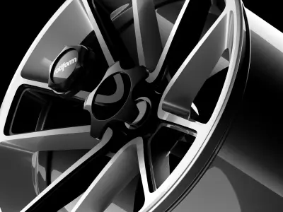 High-poly Rotiform BTL wheel- 3D model 3D model