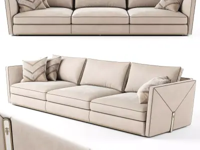 Visionnaire Bastian 3 seater sofa 02 3D model
