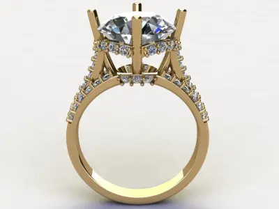 Popular model women ring 2020 R76 3D model