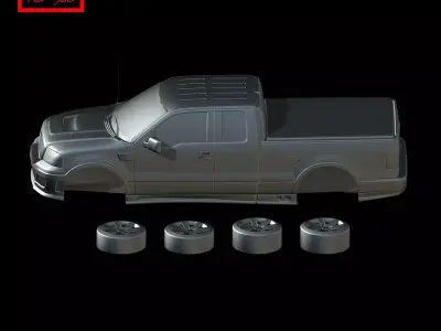 Saleen S331 Supercab 2007 3D print model