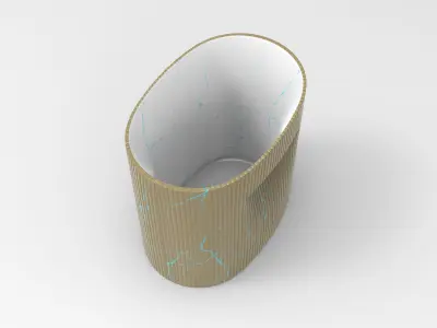 Lopy Vase Low-poly 3D model buy