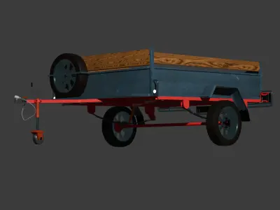 Trailer 3D model from CGTrader