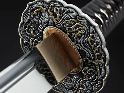 Katana japanese sword 3D model