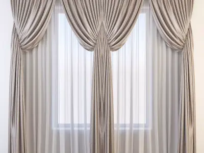 Set 66 Curtains 3D model