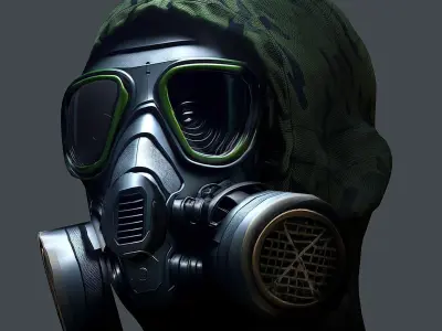Helmet 3d model military combat Military Low-poly 3D model Low-poly 3D model get