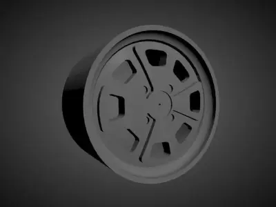Porsche 914 OEM scalable and Printable rim 3D print model