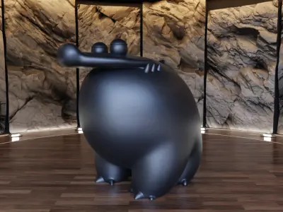 Crocodile Alligator Creature Figure Fan Art Toy  3D print model