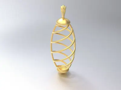 Ellipsoid Fusion Pendant 3D print model