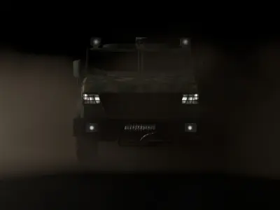 Kamaz-53949 Inspired Russian MRAP 3D model