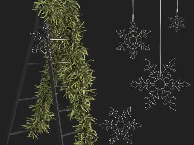 RH Decor set 3D model