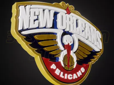 New Orleans Pelicans logo - Cinematic - 3D print 3D model