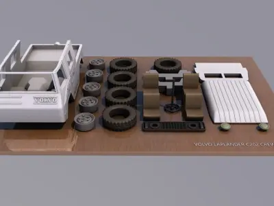 VOLVO LAPLANDER C202 CREWCAB 1977 3D print model
