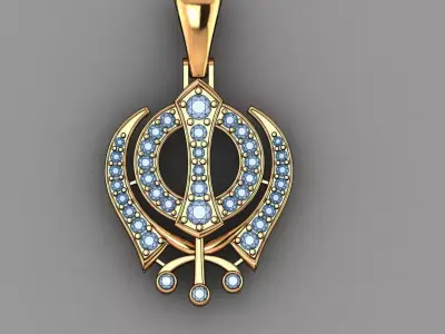 beautiful pendant with complete details 3D print model