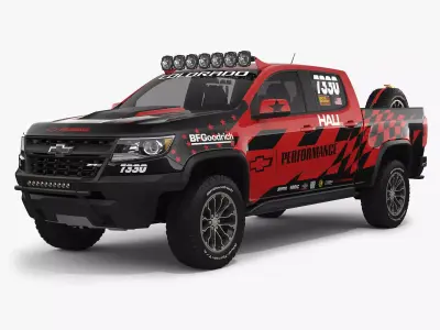 Chevrolet Colorado ZR2 2018 Racing 3D model