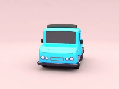 Cartoon Truck Free 3D model