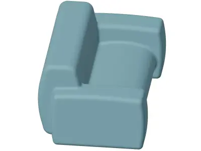 Plastic Marvelous Sofa Toy 3D model