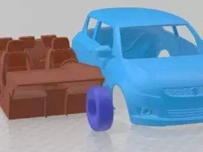Suzuki Swift 3 door 2011 Printable Car 3D print model