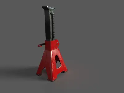 Jack Stand Low-poly 3D model