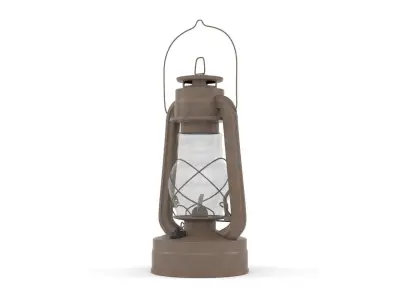 Old Kerosene Lamp 3D model
