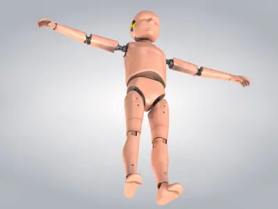 Child Crash Test Dummy -  3 Texture Sets in 1 3D model