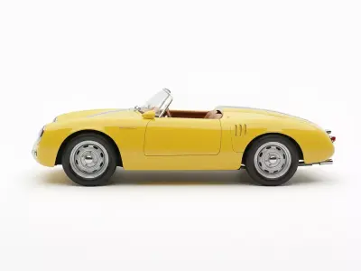 Porsche 550 Spyder Inspired Low-poly 3D model