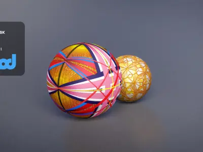 Traditional Japanese Handball 3D model