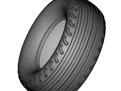Automotive Truck Tyre 3D print model