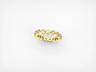 Cylinder Eternity ring Free 3D print model