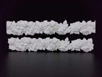 Roses Decorative Seamless Molding 3D print model