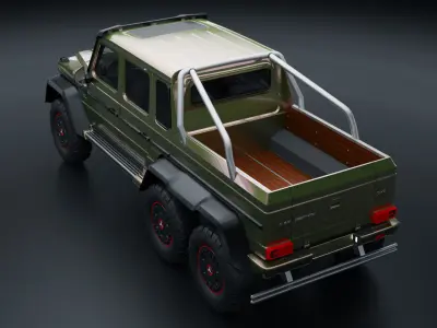 Mercedes AMG G63 6x6 edition Low-poly 3D model