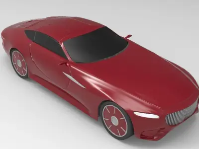 Mercedes Maybach Low Poly Low-poly 3D model