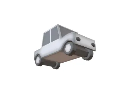 Cartoon Car v1 005 Low-poly 3D model