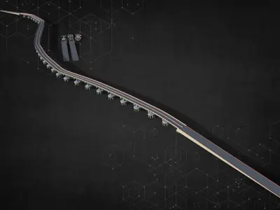 Complete Overpass with modular pack 3D model