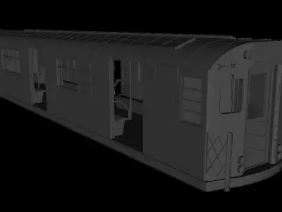 Subway Train Car R36 3D model