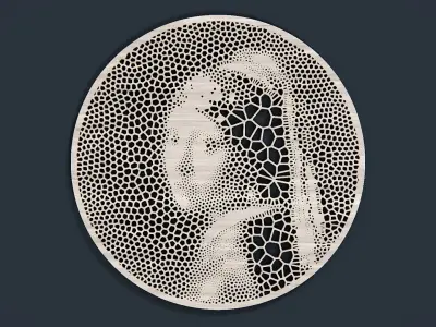 Girl With A Pearl Earring STL 3D print model