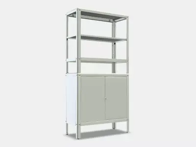 KOLBJORN Shelving unit with cabinet 1 Low-poly 3D model