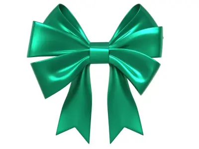 Christmas Bow Ribbon 69 Low-poly 3D model