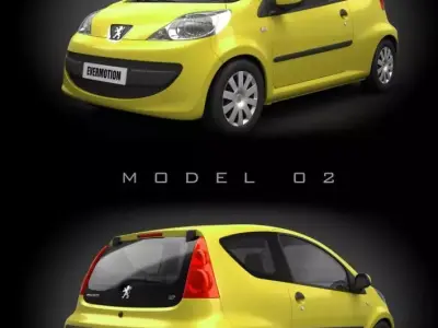Peugeot 1007 3dcar 3D model