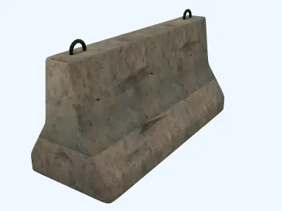 Road Blocker 3D model