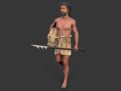 hominid Low-poly 3D model