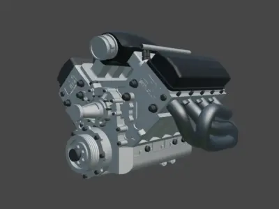 Steve Morris Engines SMX Engine for Scale Models 1 to 24 Scale 3D print model