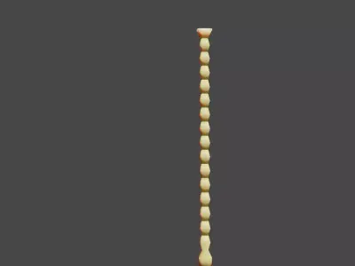 the column of infinity low poly Brancusi Free 3D model