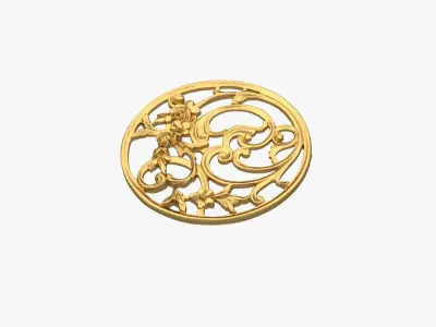 Classic decor ornament 206 3D model