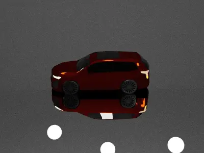 Cadillac XT6 luxury car Low-poly 3D model