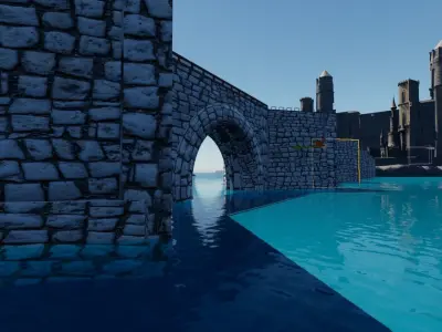 Medieval Bridge 3D model