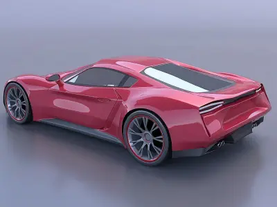 Anfeox concept car 3D model