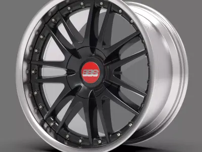 BBS multi-piece rim 10x19 1760 3D model